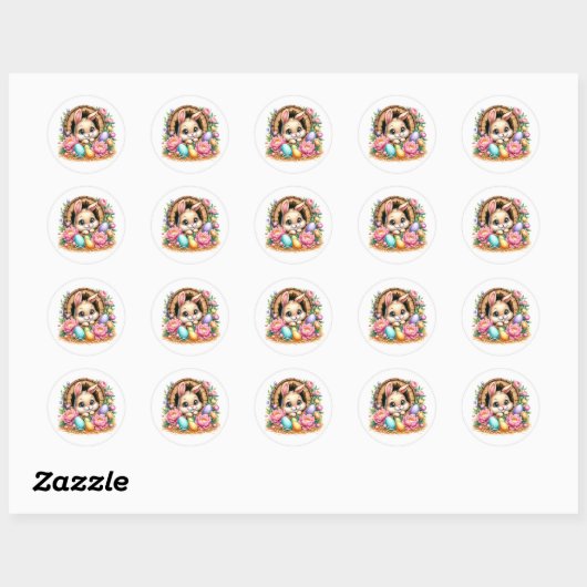 Easter Bunny Stickers (Vel)