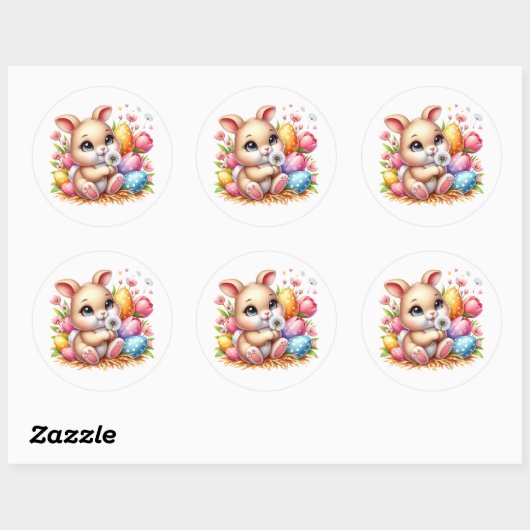 Easter Bunny Stickers (Feuille)