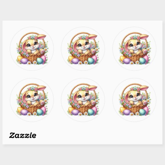 Easter Bunny Stickers (Feuille)