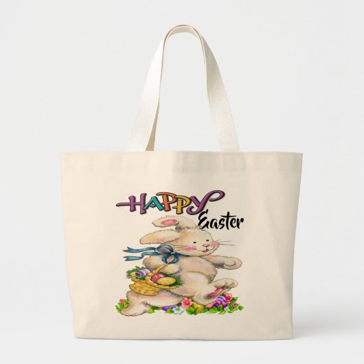 Easter Bunny-Tas Grote Tote Bag (Voorkant)