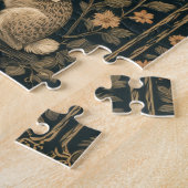 Easter Bunny William Morris Art & Craft Style Chic Legpuzzel (Zijkant)