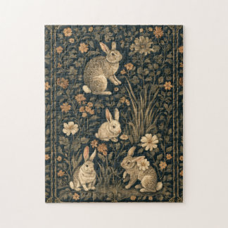 Easter Bunny William Morris Art & Craft Style Chic Legpuzzel