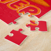 EASTER "BUNNY with CARROT" PUZZLE PERSONNALISÉ. (Côté)