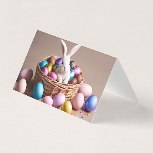 Easter bunny with his eggs. (Front)