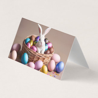 Easter bunny with his eggs. kaart