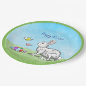Easter Bunny's Egg Hunt Papieren Bordje (Gekanteld)