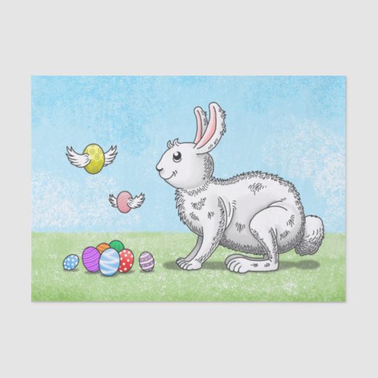 Easter Bunny's Egg Hunt Tissuepapier (Voorkant)