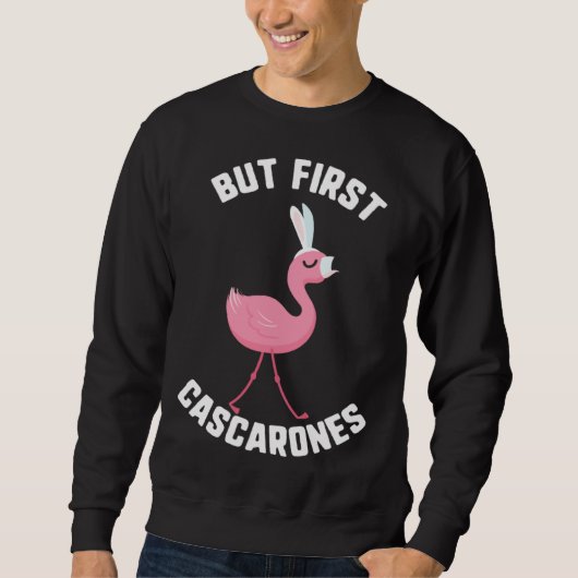 Easter But First Cascarones Flamingo Kids Spring B Trui (Voorkant)