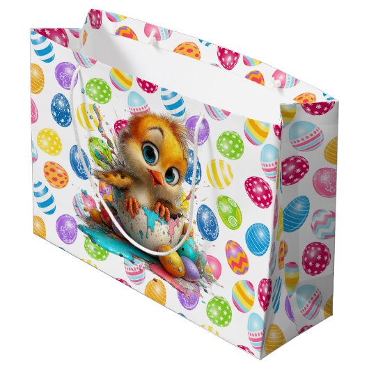 Easter Chick Egg Artist  Groot Cadeauzakje (Achterkant Gekanteld)