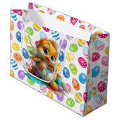 Easter Chick Egg Artist  Groot Cadeauzakje (Voorkant Gekanteld)