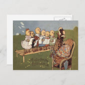 Easter Chick Hen Choir Feestdagenkaart (Voorkant / Achterkant)