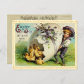  Easter Chicks Briefkaart (Voorkant / Achterkant)