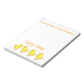 Easter Chics Spring Whimsical Notitieblok (Gedraaid)