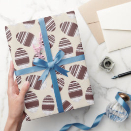 Easter Chocolate Egg Pattern Cadeaupapier