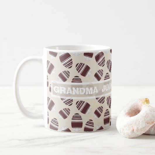 Easter Chocolate Egg Pattern Koffiemok (Met donut)