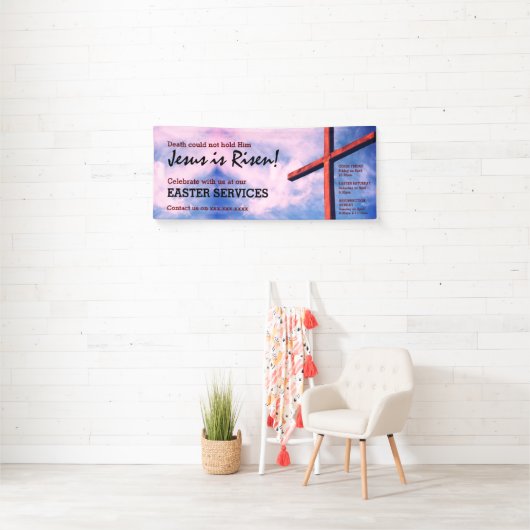 EASTER CHURCH SERVICES Jezus wordt  Spandoek (Insitu)