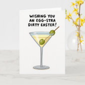 Easter Cocktail Wish Card Kaart (Gele Bloem)
