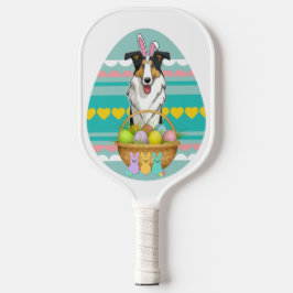 Easter Collie Pickleball Paddle