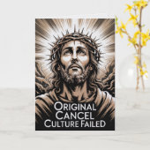  Easter Conservative Cancel Culture Failed Kaart (Gele Bloem)