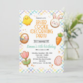 Easter Cookie Decorating Party Invitation (Debout devant)