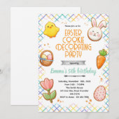 Easter Cookie Decorating Party Invitation (Devant / Derrière)