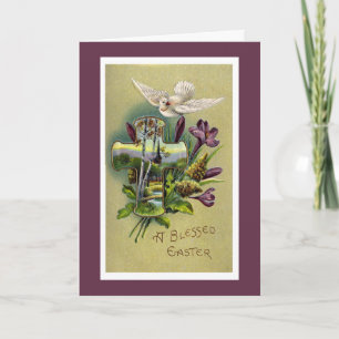 Easter Cross Wenskaart Feestdagen Kaart