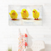 Easter Decoration - chicks in a row Spandoek (Insitu)