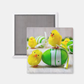 Easter Decoration - Easter egg and chicks Magneet (Voorkant / Achterkant)