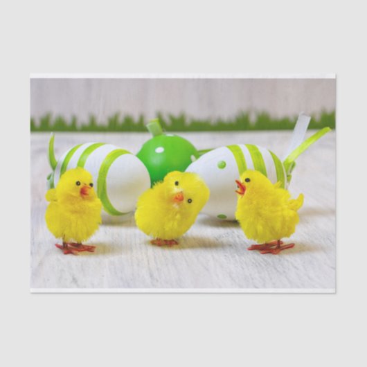 Easter Decoration - Easter egg and chicks Tissuepapier (Voorkant)