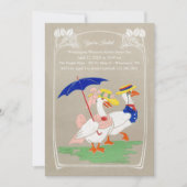 Easter Duck Invitation - Tea Party or Brunch (Devant)