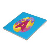 Easter Egg Alphabet Letter A Name Initiaal Team Tegeltje (Zijkant)