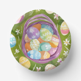 Easter Egg Basket | Spring Pastel Watercolor Papieren Kommen