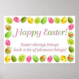 Easter Egg Border Print