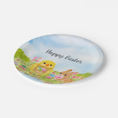  Easter Egg Brunch Chick Easter Bunny Party Papieren Bordje (Gekanteld)