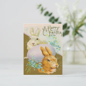  Easter Egg Bunny Easter Kaart (Staand voorkant)