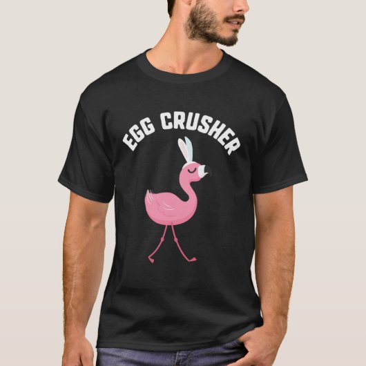 Easter Egg Crusher Flamingo Bunny Candy kids Gift  T-shirt (Voorkant)