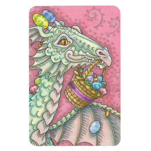 EASTER EGG DRAGON Fantasy Spring MAGNEET Groot (Verticaal)