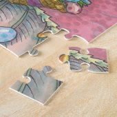 EASTER EGG DRAGON IMAGINAIRE PUZZLE rose (Côté)