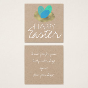 Easter Egg Easter Nest Business Vierkante Visitekaartjes