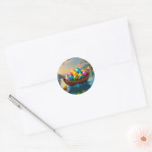 "Easter Egg" - Een symbool van vernieuwing en vreu Ronde Sticker (Envelop)