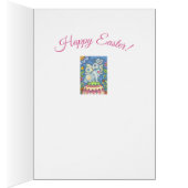 EASTER EGG FAIRY, BUNNY RABBIT GREETING CARTE VERS (Intérieur (Droit))