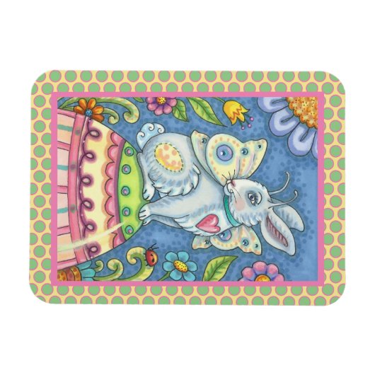 EASTER EGG FAIRY, IMAGINAIRE RABBIT MAGNET Rectang (Horizontal)