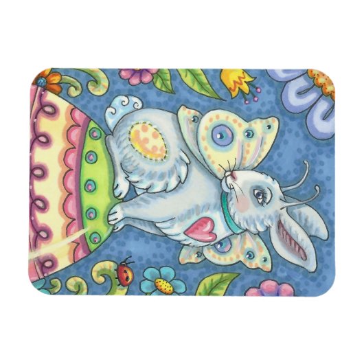 EASTER EGG FAIRY, IMAGINAIRE RABBIT MAGNET Rectang (Horizontal)