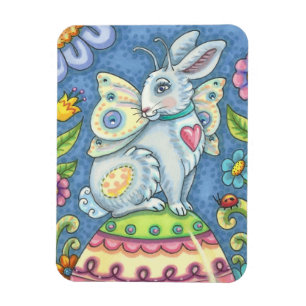 EASTER EGG FAIRY, IMAGINAIRE RABBIT MAGNET Rectang