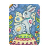 EASTER EGG FAIRY, RABBIT MAGNET Rectangle (Vertical)