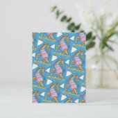 EASTER EGG GIRAFFE & TULIPS, CARTE POSTALE PRINTEM (Debout devant)