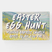 Easter Egg Hunt Banner - Pastel Landscape (Horizontaal)