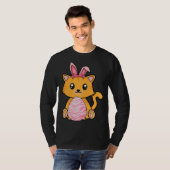 Easter Egg Hunt Bunny Ear Cat Easter Day 2023 T-shirt (Voorkant volledig)