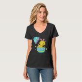 Easter Egg Hunt Bunny Ear Duck Easter Day 2023 T-shirt (Voorkant volledig)