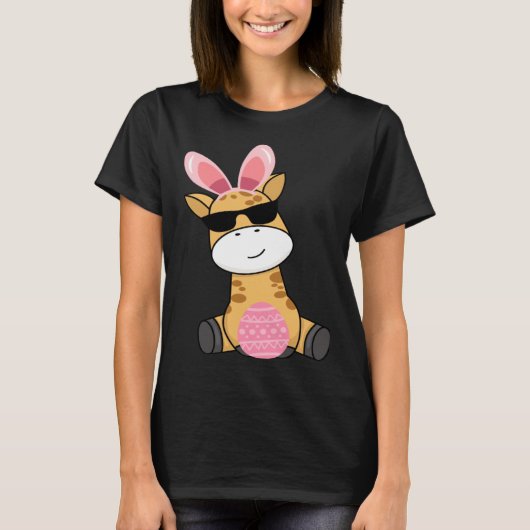 Easter Egg Hunt Bunny Ear Giraffe Easter Day 2023 T-shirt (Voorkant)